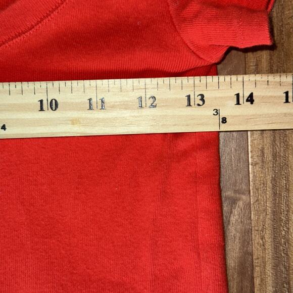 Ralph Lauren Sport T-Shirt Womens S Red Scoop Neck Short Sleeve Yellow Pony - Picture 3 of 5